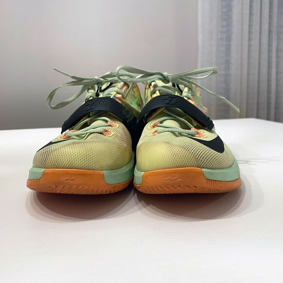 Nike KD 7 Easter Green Youth Lace Up Low Top Camouflage Sneakers US Size 5.5Y - Picture 6 of 10